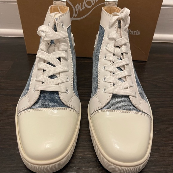 Christian Louboutin ‘Louis Flat Patent/Jean/Specchio’ High Top - Picture 3 of 11